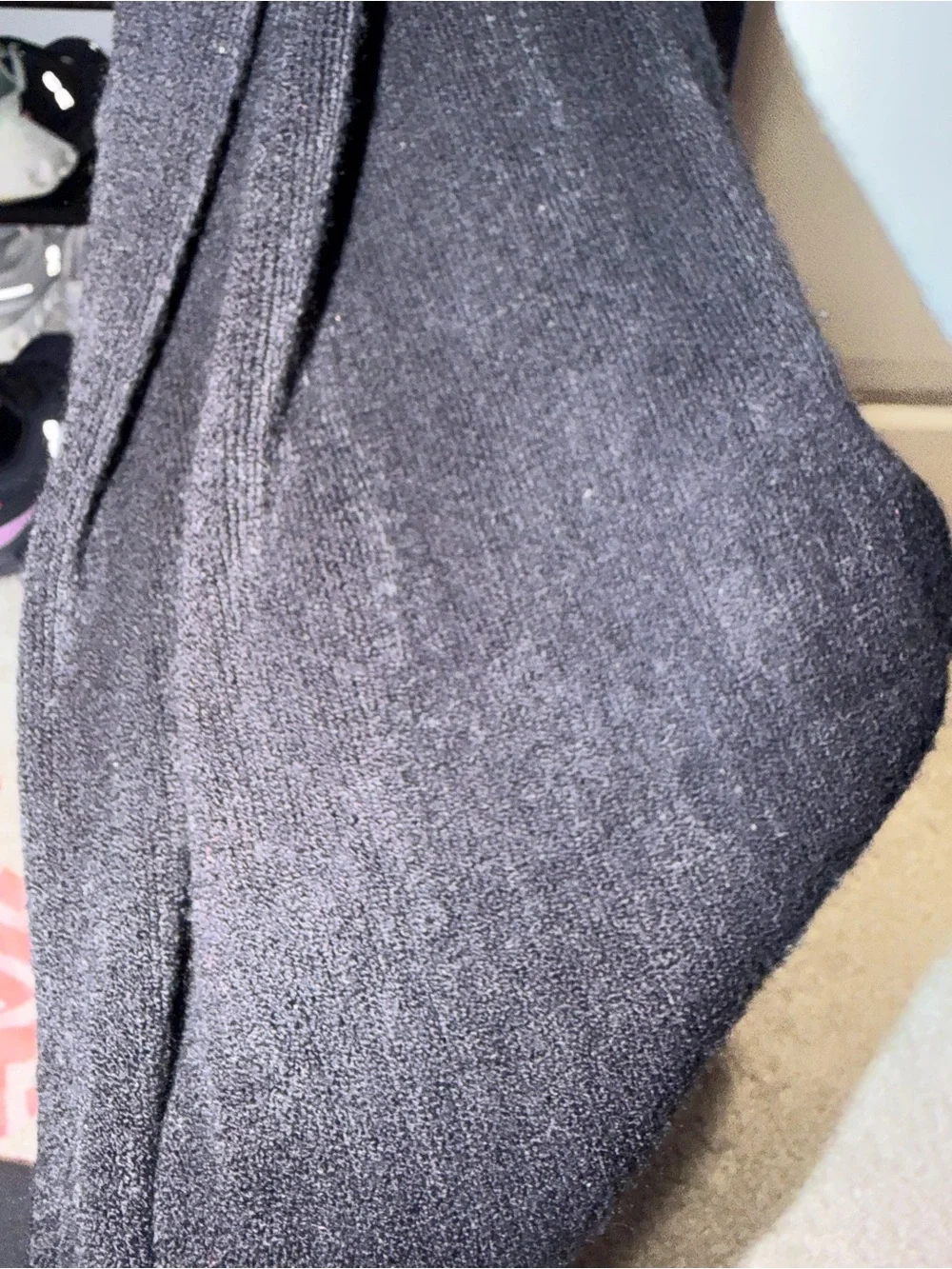 Black Knit Infinity Scarf